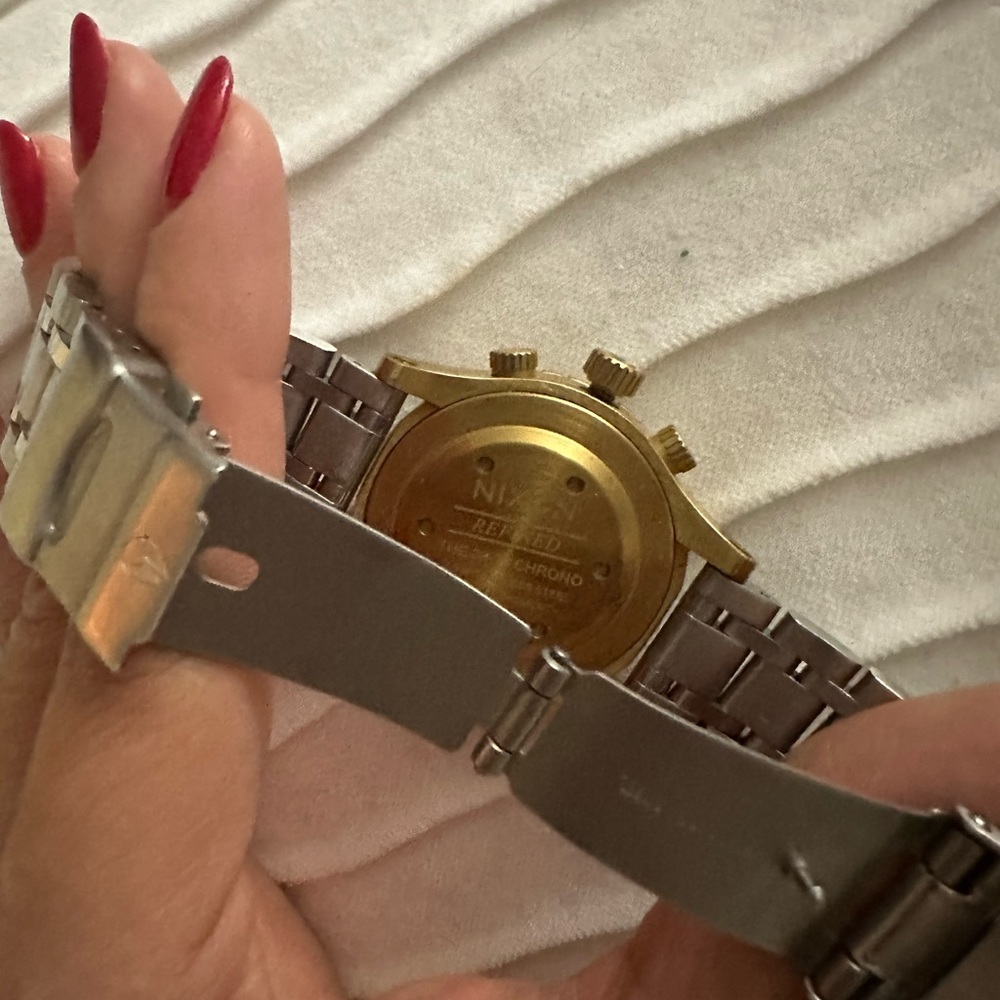 Nixon Women’s Two-Tone Chronograph Watch - Gold & Silver - Picture 3 of 7